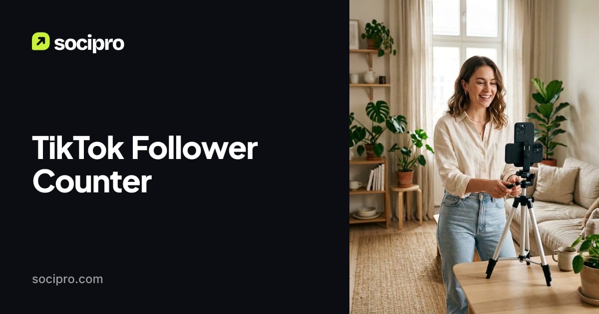 Follower Count Display TikTok Follower Counter, Free Lookup | Socipro